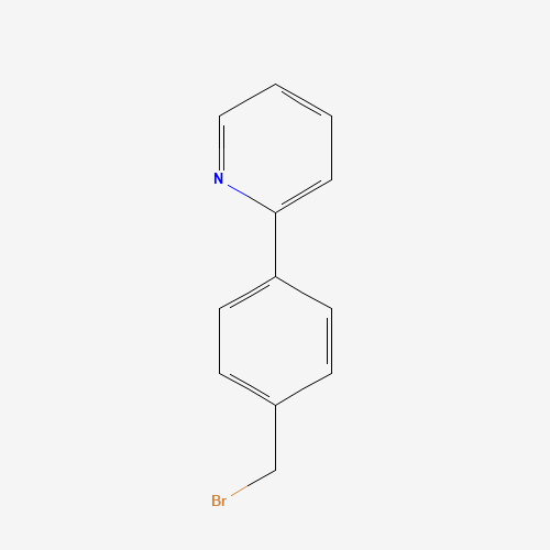 2-[(4-Bromomethyl)phenyl]pyridine (CAS: 52199-24-3) - Chemical Structure and Molecular Formula 