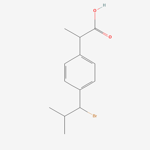 2-[p-(1-Bromo-2-methylpropyl)phenyl]propionic Acid (CAS: 75625-98-8) - Related Chemical Product