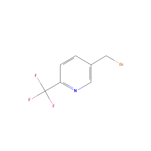 5-(Bromomethyl)-2-(trifluoromethyl)pyridine (CAS: 108274-33-5) - Chemical Structure and Molecular Formula 