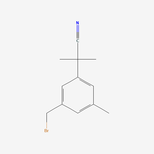 3-(Bromomethyl)-a,a,5-trimethyl-benzeneacetonitrile (CAS: 120512-36-9) - Related Chemical Product