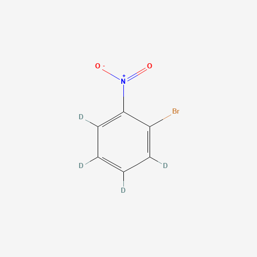 1-Bromo-2-nitrobenze-d4 (CAS: 1020720-09-5) - Chemical Structure and Molecular Formula 