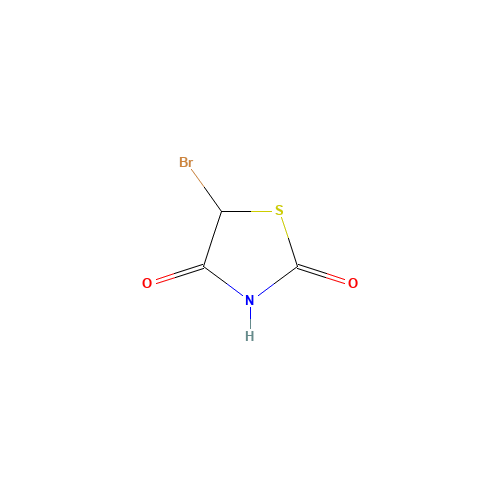 5-Bromothiazolidine-2,4-dione (CAS: 125518-48-1) - Chemical Structure and Molecular Formula 