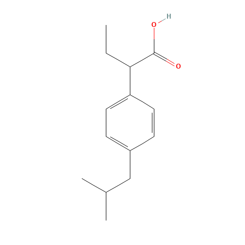 Butibufen (CAS: 55837-18-8) - Chemical Structure and Molecular Formula 