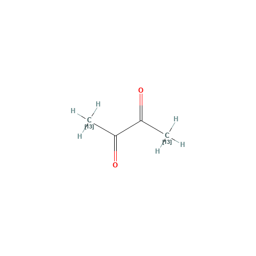 2,3-Butanedione-13C2 (CAS: 1173018-75-1) - Chemical Structure and Molecular Formula 