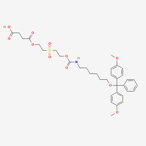 Butanedioic Acid 1-[16,16-Bis(4-methoxyphenyl)-3,3-dioxido-7-oxo-16-phenyl-6,15-dioxa-3-thia-8-azahexadec-1-yl] Ester (CAS: 178261-45-5) - Related Chemical Product