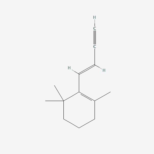 (E)-Buten-3-ynyl-2,6,6-trimethyl-1-cyclohexene (CAS: 73395-75-2) - Chemical Structure and Molecular Formula 