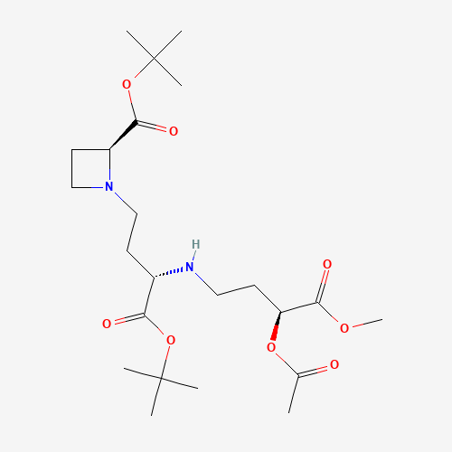 (2S,3S,3''S)-N-[3-(3-acetoxy-3-methoxycarbonylpropanamino)-3-tert-butoxycarbonylpropanyl]azetidine-2-carboxylic Acid tert-Butyl Ester (CAS: 344299-89-4) - Related Chemical Product