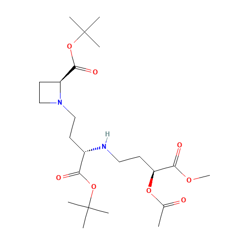 (2S,3S,3''S)-N-[3-(3-acetoxy-3-methoxycarbonylpropanamino)-3-tert-butoxycarbonylpropanyl]azetidine-2-carboxylic Acid tert-Butyl Ester (CAS: 344299-89-4) - Related Chemical Product