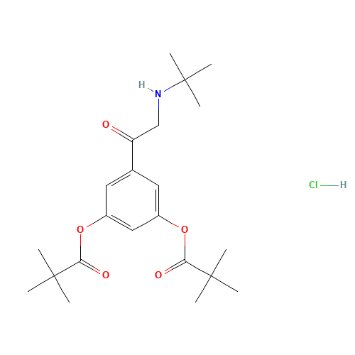 2-tert-Butylamino-3',5'-dipivaloxyacetophenone,Hydrochloride Salt (CAS: 406919-51-5) - Related Chemical Product