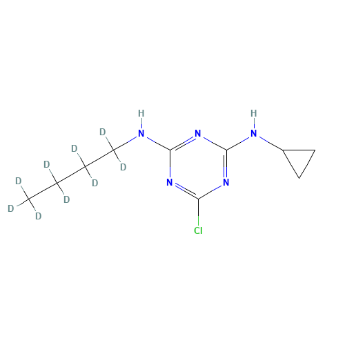 2-(n-Butyl-d9-amino)-4-chloro-6-cyclopropylamino-1,3,5-triazine (CAS: 1189997-37-2) - Related Chemical Product