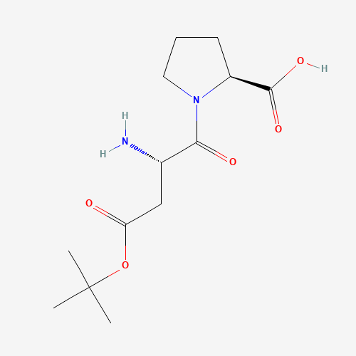 t-Butyl-L-aspartyl-L-proline (CAS: 64642-65-5) - Chemical Structure and Molecular Formula 