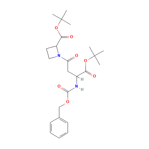tert-Butyl L-N-(3-Benzyloxycarbonylamino-3-(S)-tert-butylcarboxy-1-oxopropyl-azetidine-2-carboxylate (CAS: 201283-53-6) - Related Chemical Product
