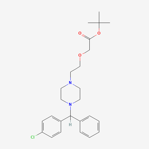 tert-Butyl Cetirizine (CAS: 335017-46-4) - Chemical Structure and Molecular Formula 