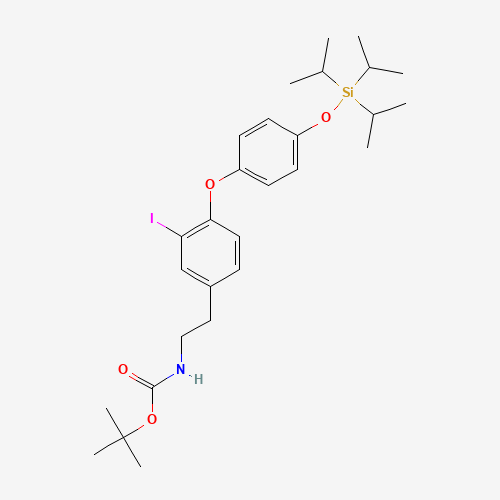 N-tert-Butoxycarbonyl-O-triisopropylsilyl 3-iodothyronamine (CAS: 788824-53-3) - Related Chemical Product