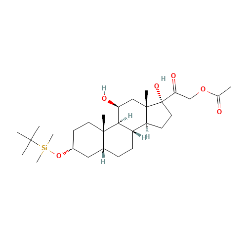 (3a,5b)-O-tert-Butyldimethylsilyl 21-Acetyloxy Tetrahydro Cortisol (CAS: 83274-68-4) - Related Chemical Product