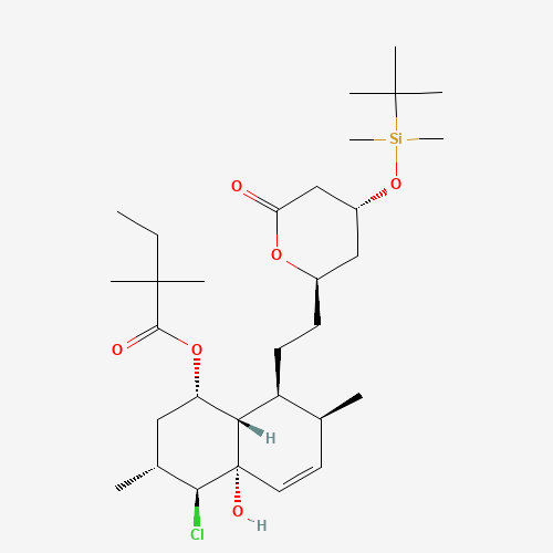 4-tert-Butyldimethylsilyl-5'-chloro-4a'-hydroxy Simvastatin (CAS: 123852-10-8) - Related Chemical Product