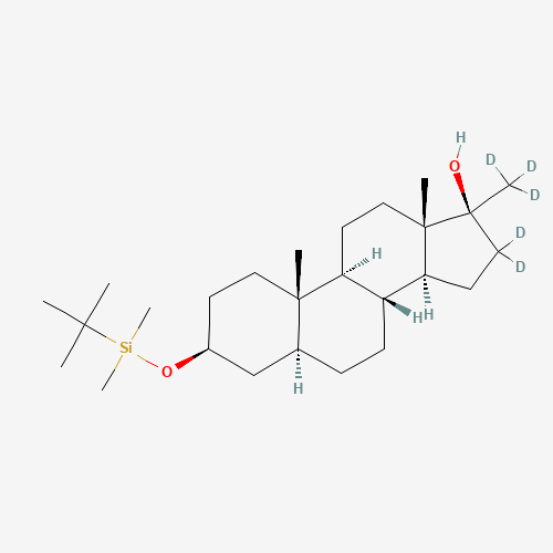 3b-tert-Butyldimethylsilyloxy-17-methyl-5a-androstane-17b-ol-d5 (CAS: 853904-64-0) - Related Chemical Product