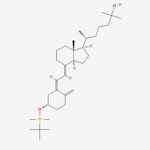 3-O-tert-Butyldimethylsilyl Calcifediol (CAS: 140710-90-3) - Chemical Structure and Molecular Formula 