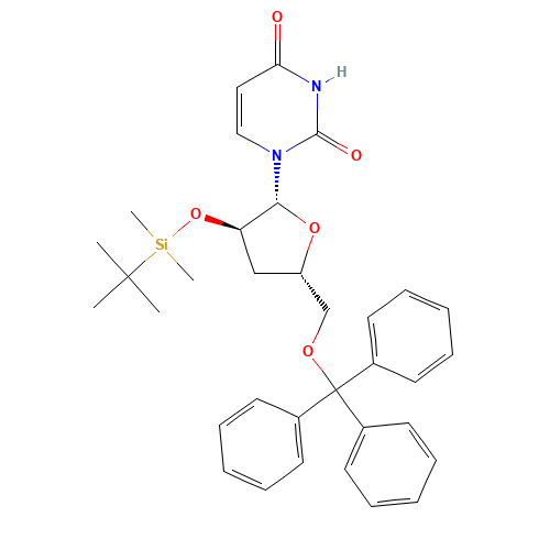 2'-O-(tert-Butyldimethylsilyl)-3'-deoxy-5'-O-trityluridine (CAS: 130860-12-7) - Related Chemical Product