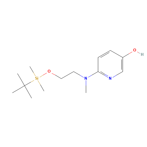 6-[[2-(tert-Butyldimethylsilyloxy)ethyl]methylamino]pyridin-3-ol (CAS: 326496-02-0) - Chemical Structure and Molecular Formula 