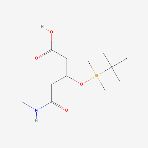 3-(tert-Butyldimethylsilyloxy)-5-(1-methylamino)-5-oxopentanoic Acid (CAS: 1076199-66-0) - Related Chemical Product