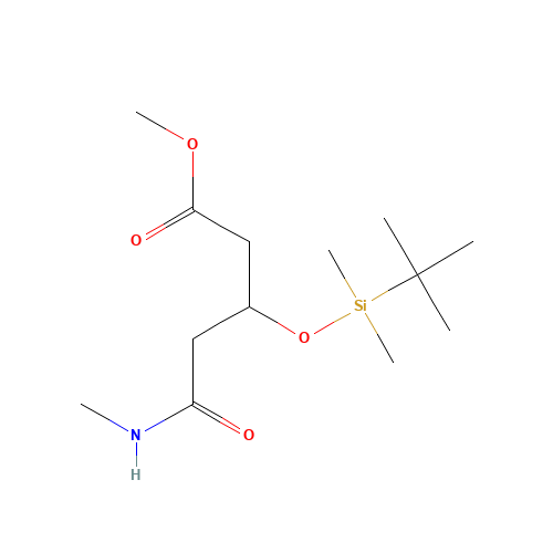 3-(tert-Butyldimethylsilyloxy)-5-(1-methylamino)-5-oxopentanoic Acid Methyl Ester (CAS: 1076199-67-1) - Related Chemical Product