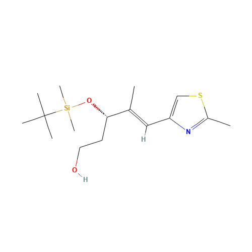 (-)-(3S,4E)-3-{[tert-Butyl(dimethyl)silyl]oxy}-4-methyl-5-(2-methyl-1,3-thiazol-4-yl)pent-4-en-1-ol (CAS: 188899-14-1) - Related Chemical Product