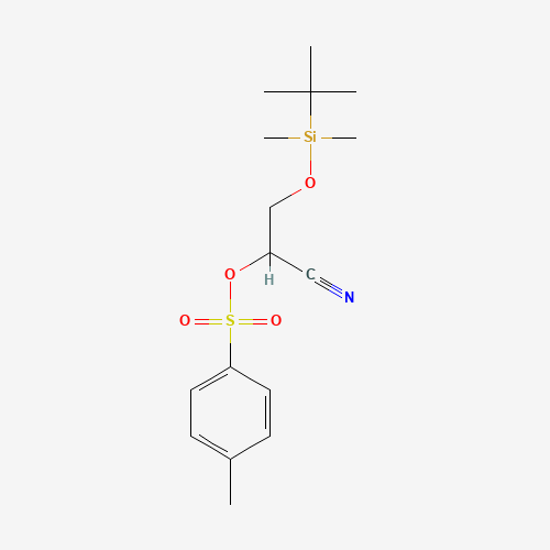 3-(tert-Butyldimethylsilyloxy)-2-hydroxy-2-O-tosyl-propanenitrile (CAS: 1079950-23-4) - Related Chemical Product