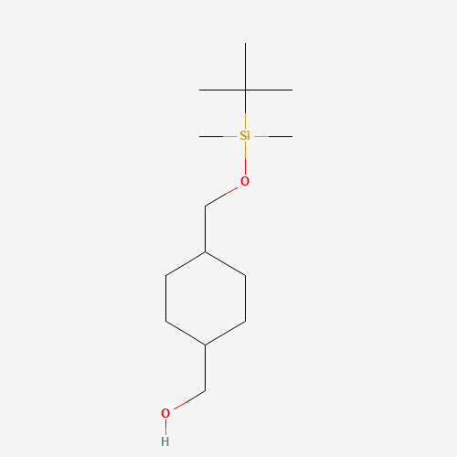 [4-(tert-Butyldimethylsilyloxymethyl)cyclohexyl]methanol (CAS: 141836-50-2) - Chemical Structure and Molecular Formula 