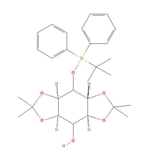 3-O-[(t-Butyldiphenylsilyl]-1,2:4,5-bis-O-(1-methylethylidene) D,L-myo-Inositol (CAS: 119874-35-0) - Related Chemical Product