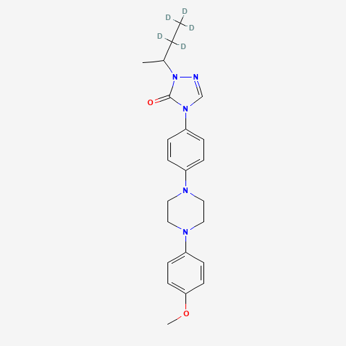 2-sec-Butyl-d5-4-{4-[4-(4-methyloxy-phenyl)-piperazin-1-yl]-phenyl}-2,4-dihydro-[1,2,4]-triazol-3-one (CAS: 1020719-22-5) - Related Chemical Product