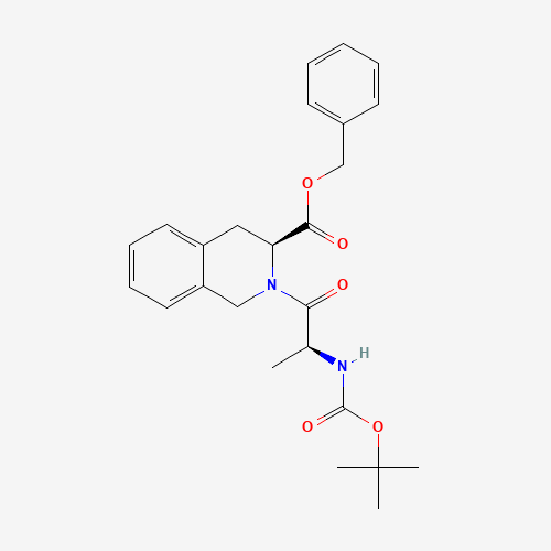 [S-(R*,R*)]-2-[2-tert-Butyloxycarbonylamino-1-oxopropyl]-1,2,3,4-tetrahydro-3-isoquinolinecarboxylic Acid Phenylmethyl Ester (CAS: 92829-12-4) - Related Chemical Product