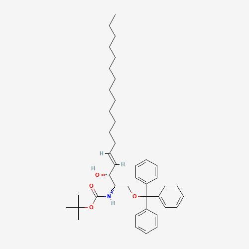 (2S,3R,4E)-2-tert-Butyloxycarbonylamino-1-triphenylmethyloxy-4-octadecen-2-ol (CAS: 299172-62-6) - Related Chemical Product