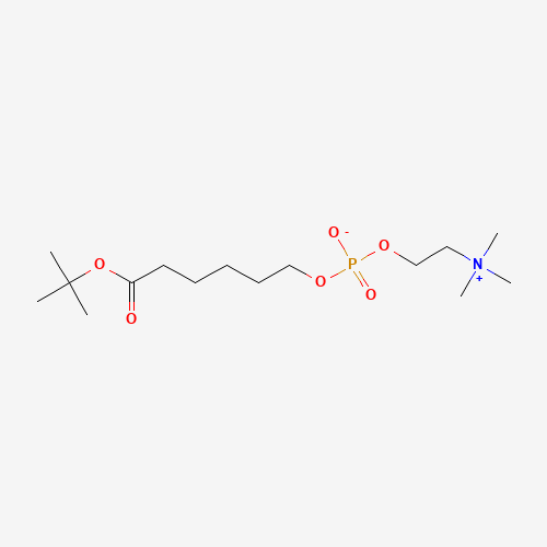 tert-Butyl 6-(O-Phosphorylcholine)hydroxyhexanoate (CAS: 73839-23-3) - Chemical Structure and Molecular Formula 