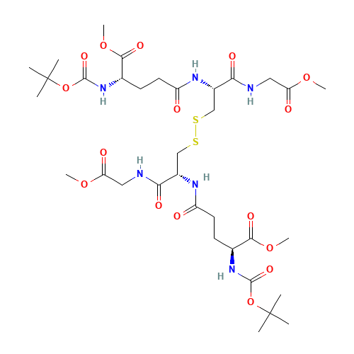 N-tert-Butyloxycarbonyl Glutathione Dimethyl Diester Disulfide Dimer (CAS: 566172-19-8) - Related Chemical Product
