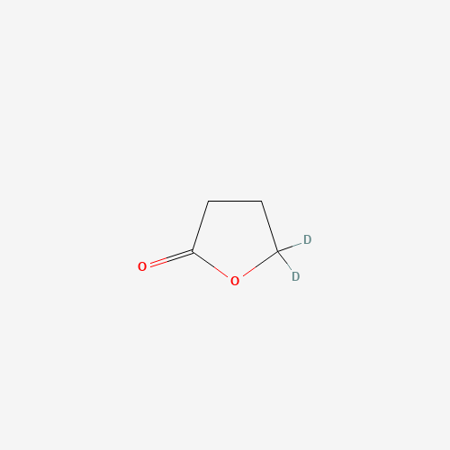 γ-Butyrolactone-5,5,-d2 (CAS: 68036-47-5) - Chemical Structure and Molecular Formula 