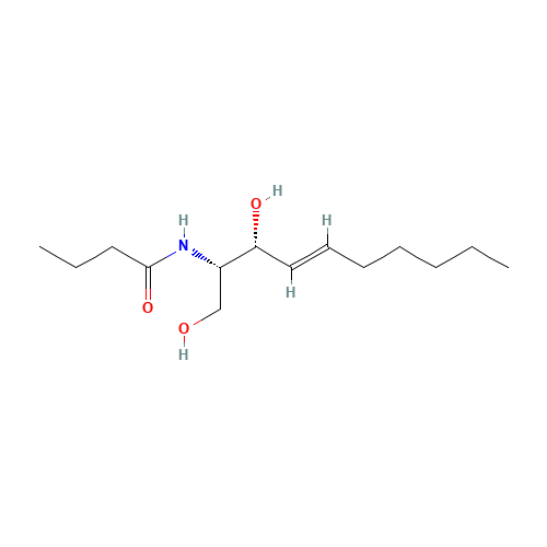 (2S,3R,4E)-2-Butyrylamino-4-decene-1,3-diol (CAS: 850264-01-6) - Chemical Structure and Molecular Formula 