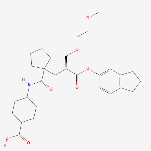 Candoxatril (CAS: 123122-55-4) - Chemical Structure and Molecular Formula 