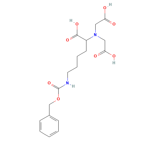 N6-Carbobenzyloxy-N2,N2-bis(carboxymethyl)lysine (CAS: 209052-01-7) - Chemical Structure and Molecular Formula 