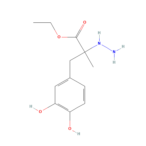 Carbidopa Ethyl Ester (CAS: 91908-71-3) - Chemical Structure and Molecular Formula 
