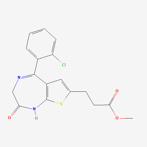 7-(2-Carbomethoxyethyl)-5-(2-chlorophenyl)-thieno-1,4-diazepin-2-one (CAS: 100827-80-3) - Related Chemical Product