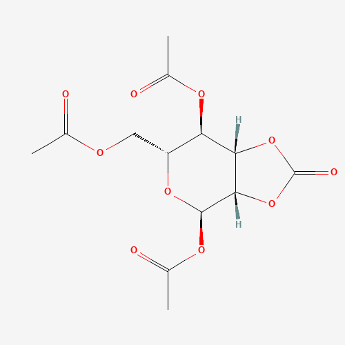 2,3-O-Carbonyl-1,4,6-tri-O-acetyl-a-D-mannopyranose (CAS: 53958-20-6) - Chemical Structure and Molecular Formula 