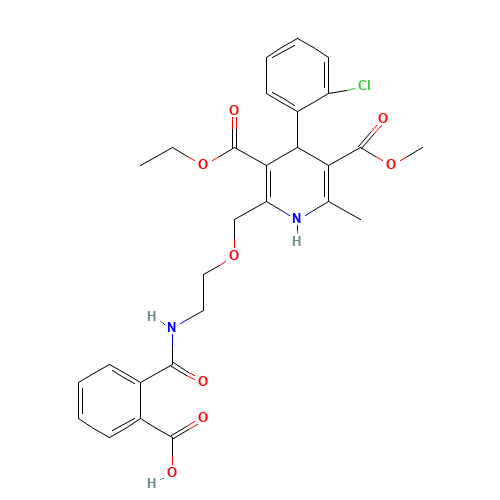 2-Carboxybenzoyl Amlodipine (CAS: 318465-73-5) - Chemical Structure and Molecular Formula 
