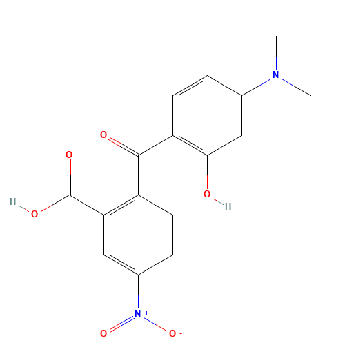 2'-Carboxy-4-dimethylamino-2-hydroxy-4'-nitrobenzophenone (CAS: 166442-35-9) - Related Chemical Product