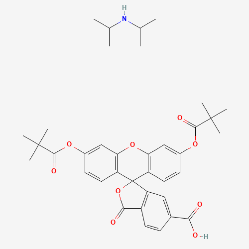 6-Carboxyfluorescein 3',6'-Dipivaloyl N-(1-Methylethyl)-2-propanamine (CAS: 847569-43-1) - Related Chemical Product
