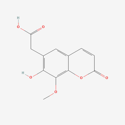 6-(Carboxymethyl)-7-hydroxy-8-methoxy Coumarin (CAS: 71942-06-8) - Related Chemical Product