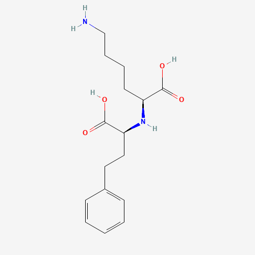N2-(S)-1-Carboxy-3-phenylpropyl-L-lysine (CAS: 138247-43-5) - Chemical Structure and Molecular Formula 