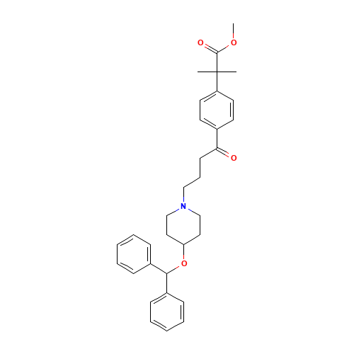 Carebastine Methyl Ester (CAS: 189064-48-0) - Chemical Structure and Molecular Formula 