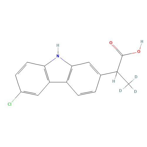rac Carprofen-d3 (CAS: 1173019-42-5) - Chemical Structure and Molecular Formula 
