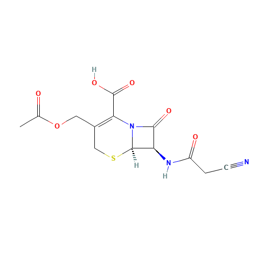 Cefacetrile (CAS: 10206-21-0) - Chemical Structure and Molecular Formula 